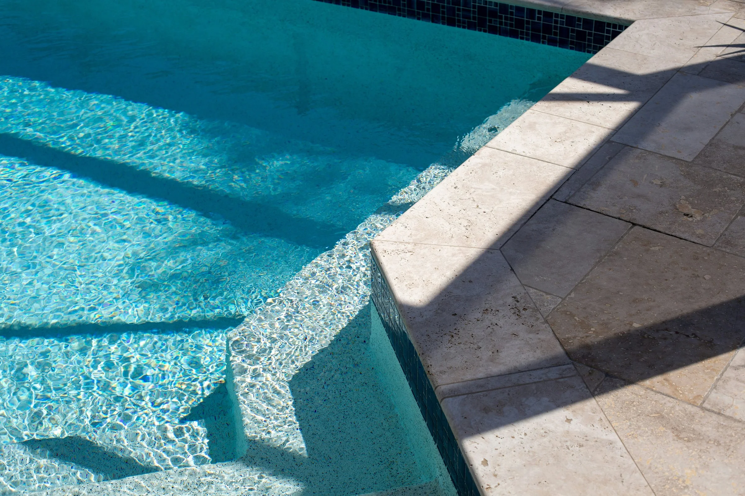 Pool Coping – Marble, Sandstone & Limestone installed