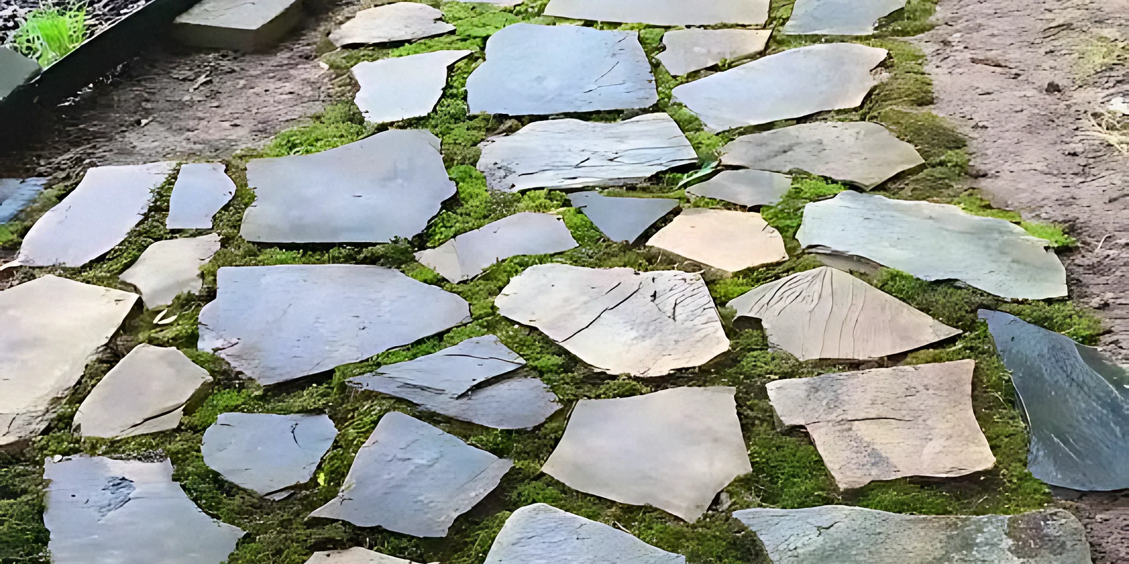 Flagstone installed